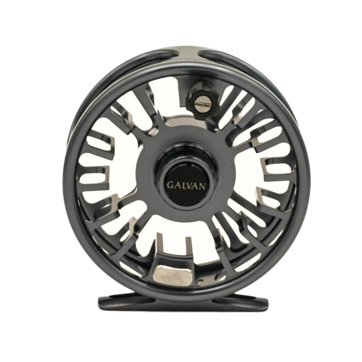 Galvan Euro Nymph Fly Reel 37 in gun metal grey with torque drag for precise line control.