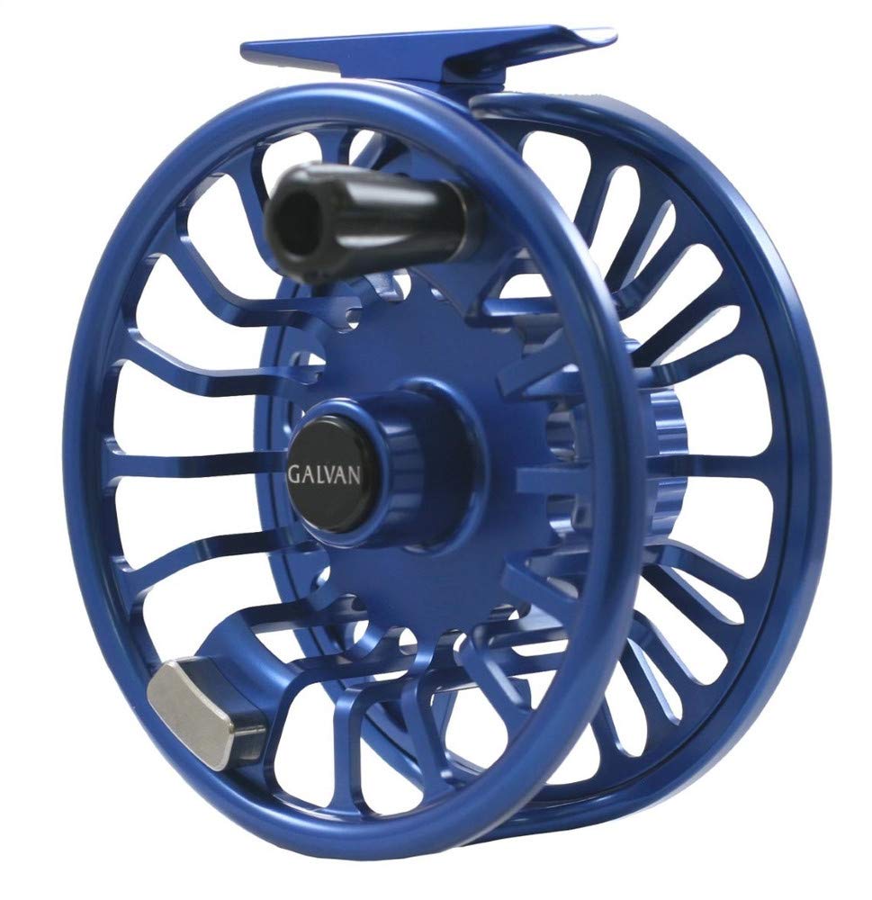 Galvan Torque 8 reel frame cutouts reduce weight while maintaining rigidity for saltwater angling.