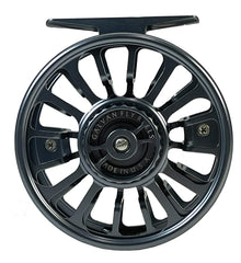 Galvan Torque Fly Reel 5 Gunmetal close-up reveals smooth lines for quick, confident casts.