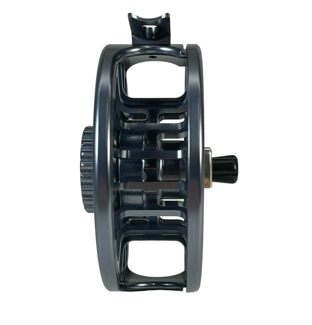 Galvan Torque Fly Reel 5 Gunmetal packing view ready for travel and storage.