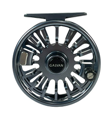 Galvan Torque Fly Reel 5 Gunmetal side profile shows compact housing for easy handling.
