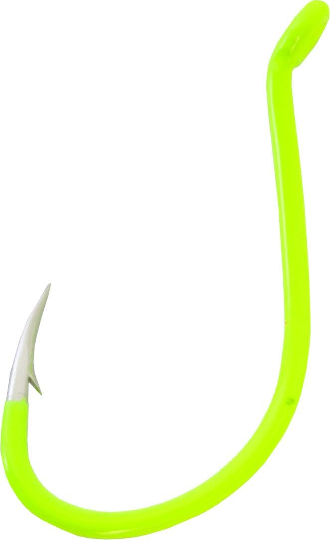 Gamakatsu 02606-C octopus hook in chartreuse color for versatile fishing setups