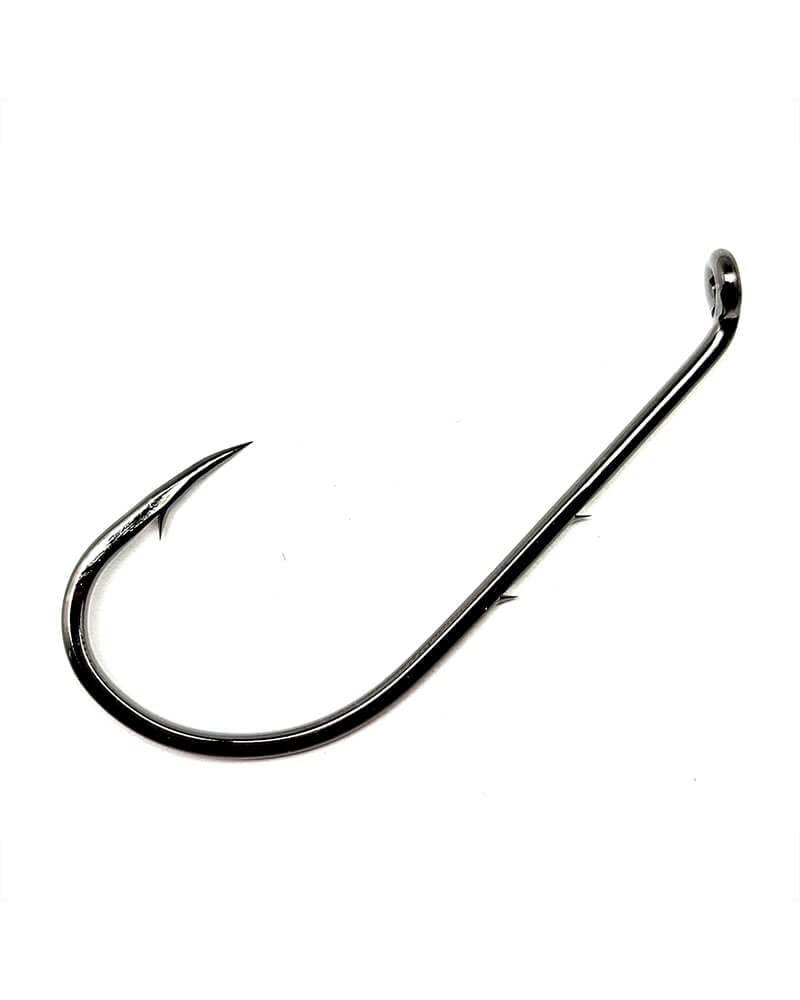 Gamakatsu 05412-25 bait holder closeup shows sharp offset point for swift penetration
