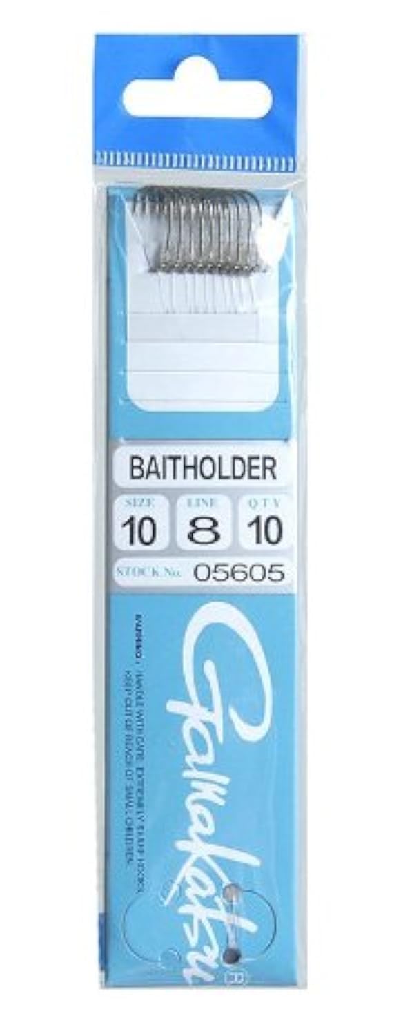 Gamakatsu 05604 bronze bait holder snelled hook for reliable bait presentation and hookups