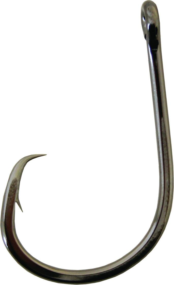 Gamakatsu 209416 octopus hook straight-eye black close-up for heavy-line fishing