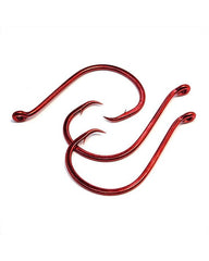 Packaged Gamakatsu 221311 red octopus circle hooks for travel