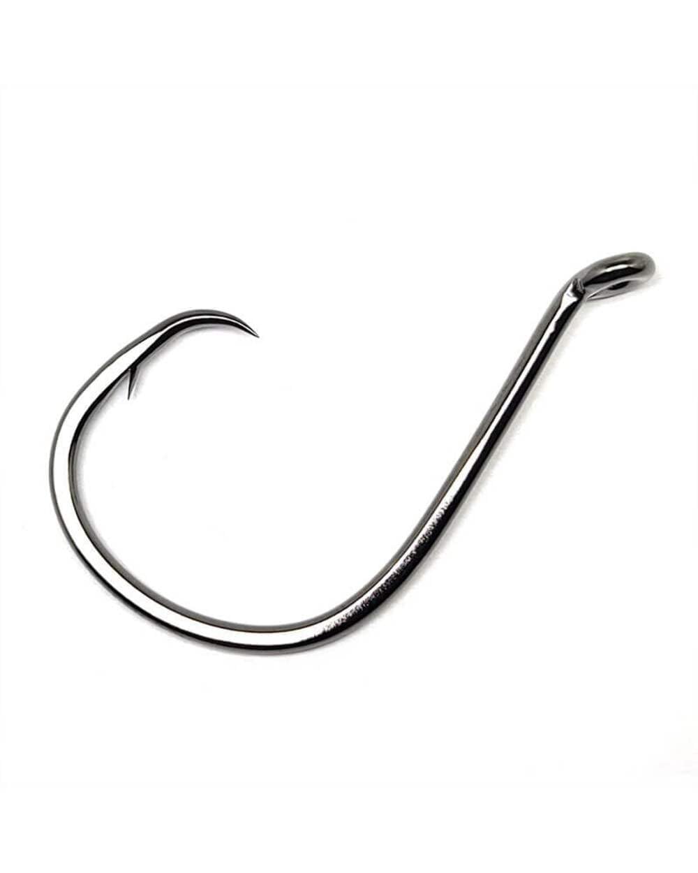 Gamakatsu 221314 octopus in-line circle hook, 4/0, red finish, sharp from the package