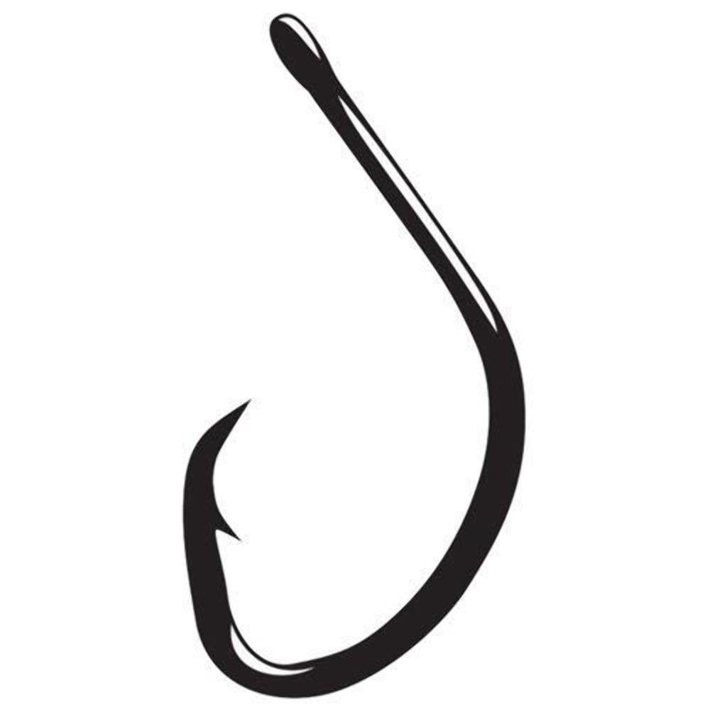 Gamakatsu 42412 circle hook with black finish for tough saltwater fishing.