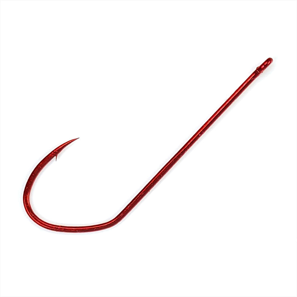 Gamakatsu 453307 Stiletto Hook Red 6 ready for precise bait presentation
