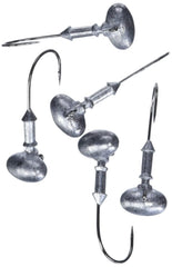 Gamakatsu 502412-1/4 football jig head on rock ledge, snag resistance shown