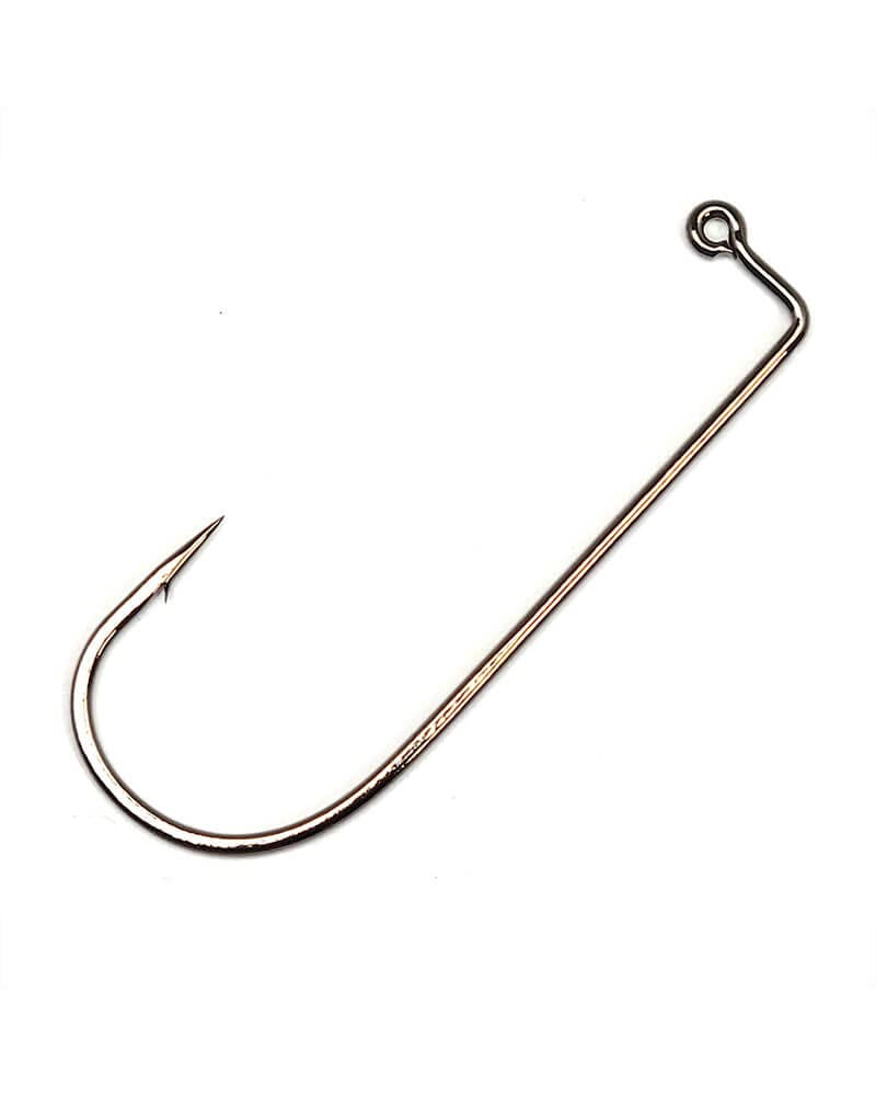Gamakatsu 90 Jig NS Black closeup showing premium steel and sharp cone point