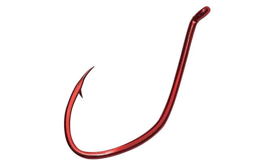 Gamakatsu Big River bait hook 225310, size 1, red, for precise lure presentation