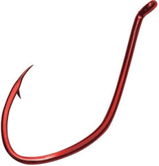 Gamakatsu Big River Bait Hook 6-pack, size 4/0 in red, trusted by pros for river fishing.