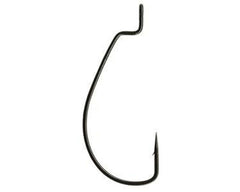 Gamakatsu Black EWG Offset Worm Hook 2-25 Pack for bass — precise soft plastic rigging