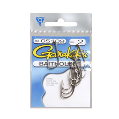 Gamakatsu Bronze Baitholder Hook offers sharpness and saltwater durability for versatile fishing.