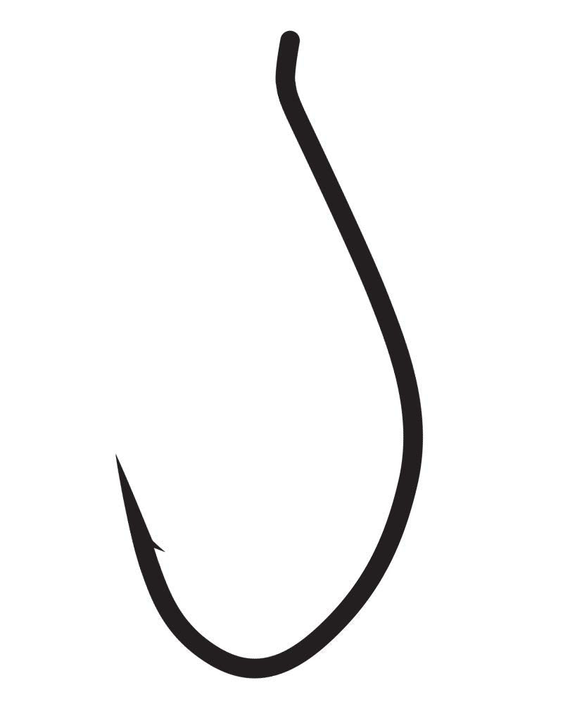 Gamakatsu C13U keel balance hook in black size 12 for precise keel-style dry fly tying.