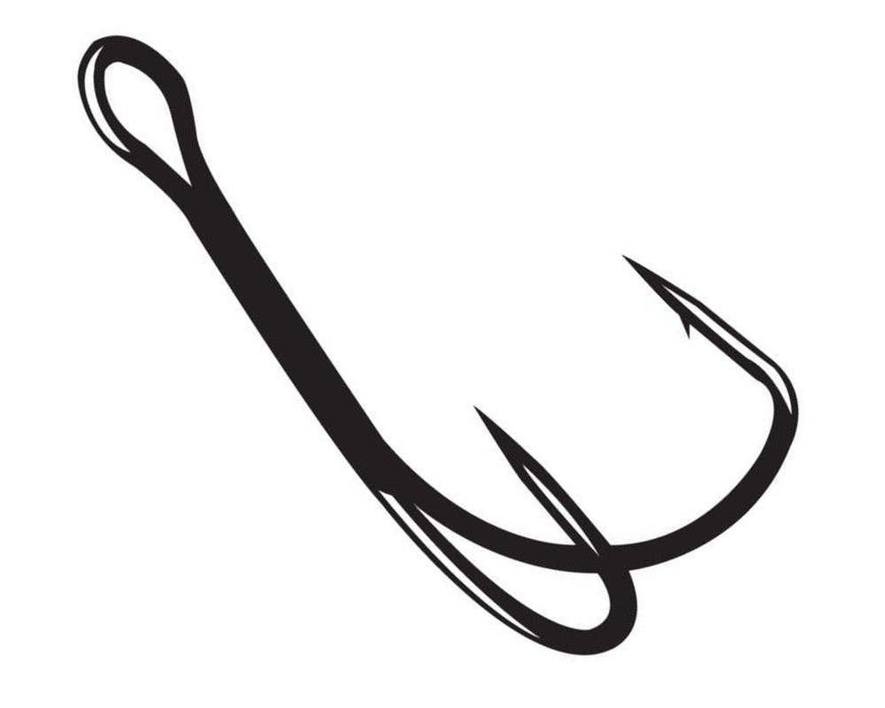 Gamakatsu extra wide gap double frog hook 4/0 in black, ideal for weedless frog presentations
