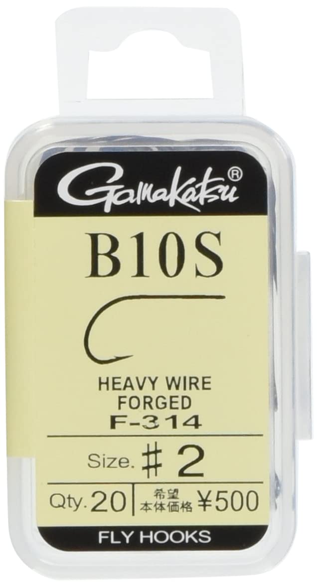 Gamakatsu F314 fly hooks close-up with NS Black finish for strength