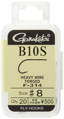 Gamakatsu F314 hooks close-up showing a sharp point for secure hooksets.