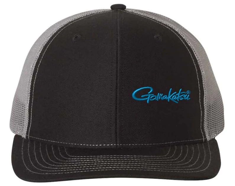 Gamakatsu H015 Trucker Hat with mesh back for breathable comfort on outdoor fishing trips.