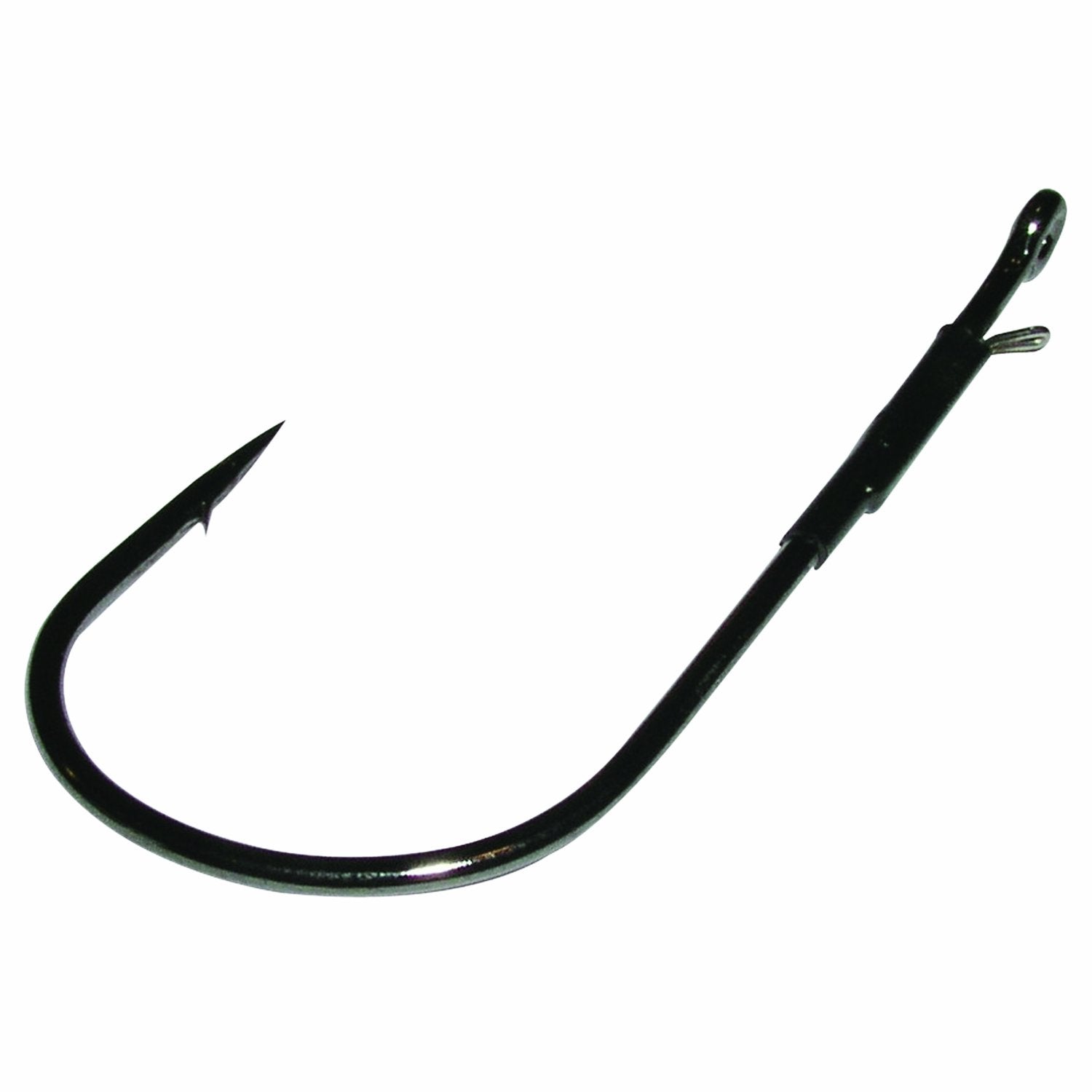 Gamakatsu heavy cover worm hook in black 3/0 for fishing in dense cover.