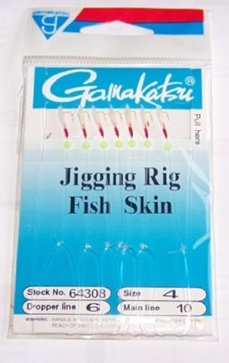 Gamakatsu Jigging Rig Tackle in gold for targeting herring, smelt, and other small baitfish.