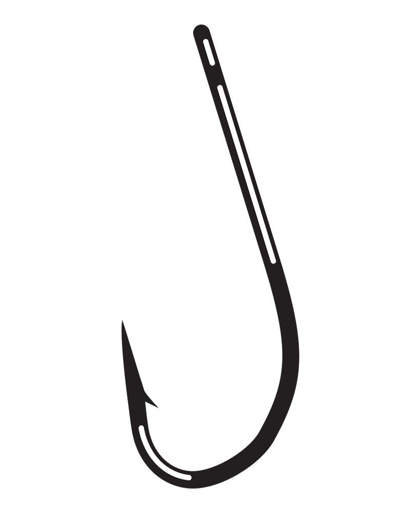 Gamakatsu L11S-3H hook in NS Black finish, size 2, ideal for salmon and steelhead trailer use