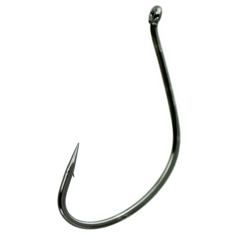 Gamakatsu Micro Perfect Gap Hook NS Black closeup shows precision point for reliable hook sets