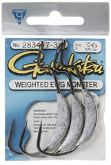 Gamakatsu monster hook 7/0 black wide gap 3-pack for large baits