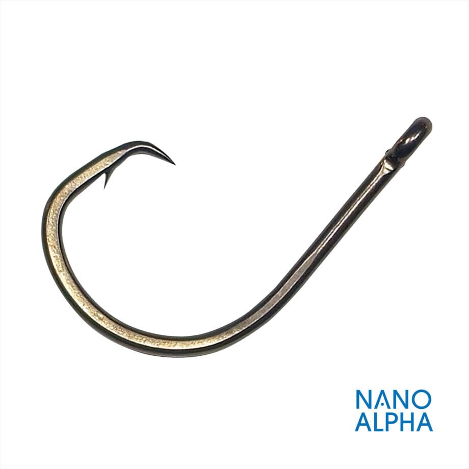 Gamakatsu Octopus Circle Hook close-up reveals conical point for precise penetration.