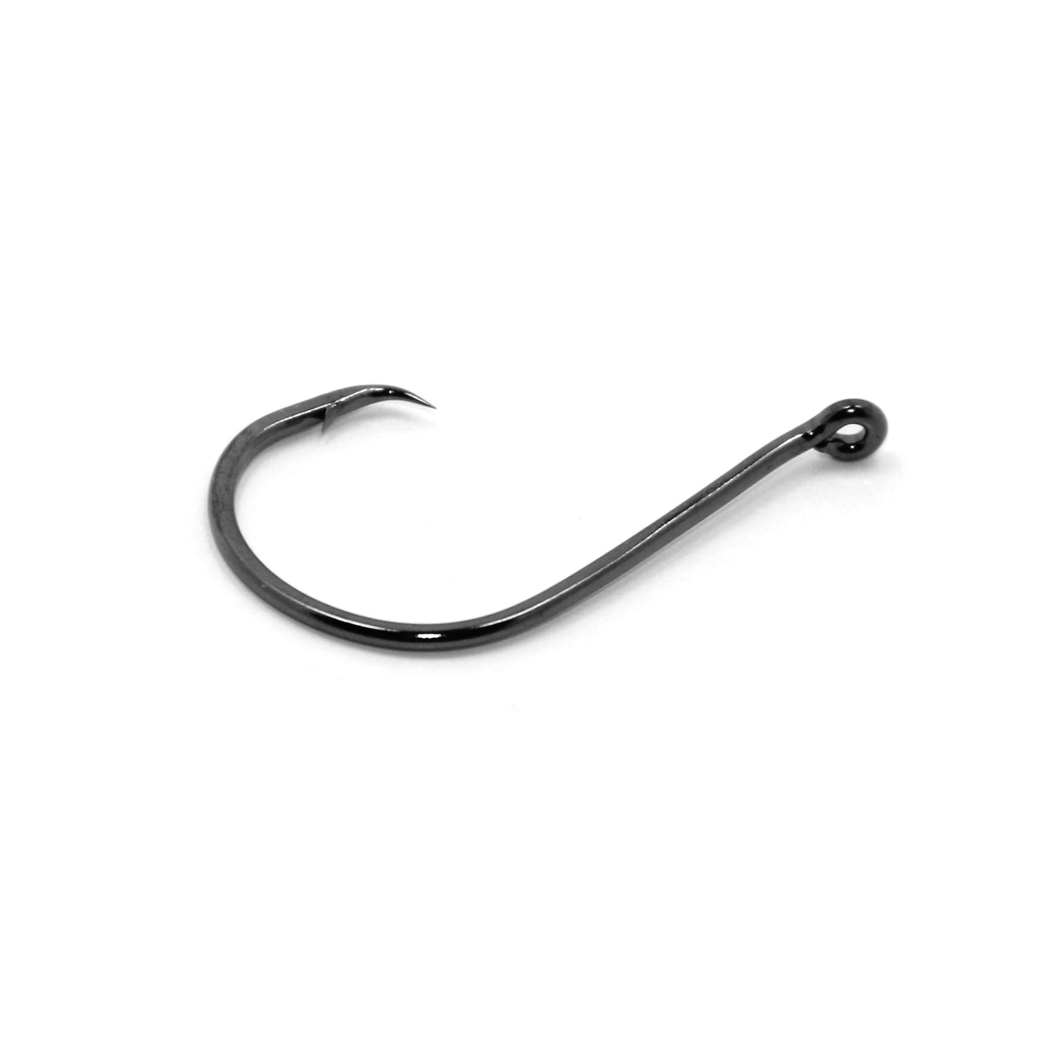 Gamakatsu Octopus Circle Hooks OffsetPoint Size 1 NS Black (25Pack