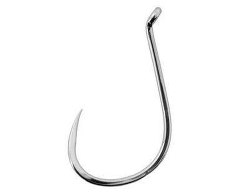 Gamakatsu Octopus HK Size 8 nickel hook ready for fast penetration and secure hold.