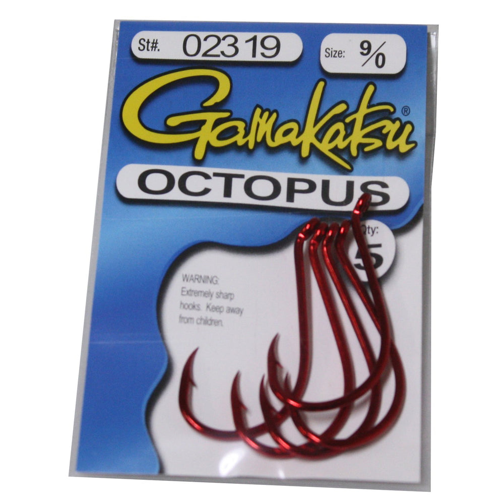 Gamakatsu octopus hook 7/0 red for durable saltwater fishing and reliable landings