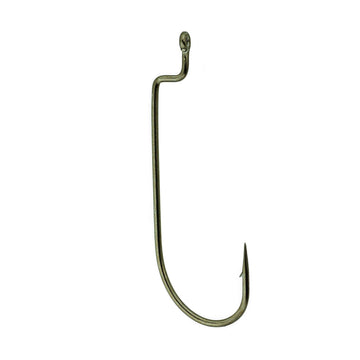 Gamakatsu Offset Worm Bronze 2/0 6-pack provides sharp, durable hooks for confident rigging