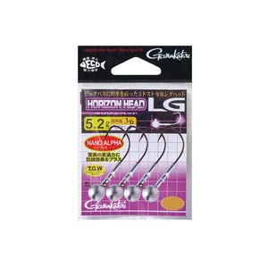 Gamakatsu Rose Horizon Head LG 3/0 3.5g front view shows compact balance for stable casts