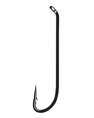 Gamakatsu Russian River Fly Hook in black size 2 with bronze finish, pack of 25 for finicky fish