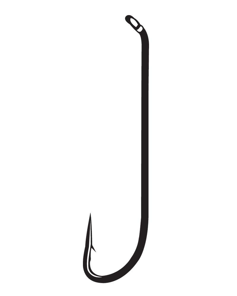 Gamakatsu Russian River Fly Hook in black size 2 with bronze finish, pack of 25 for finicky fish