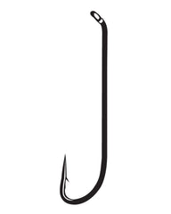 Gamakatsu Russian River Fly Hook in black size 2 with bronze finish, pack of 25 for finicky fish