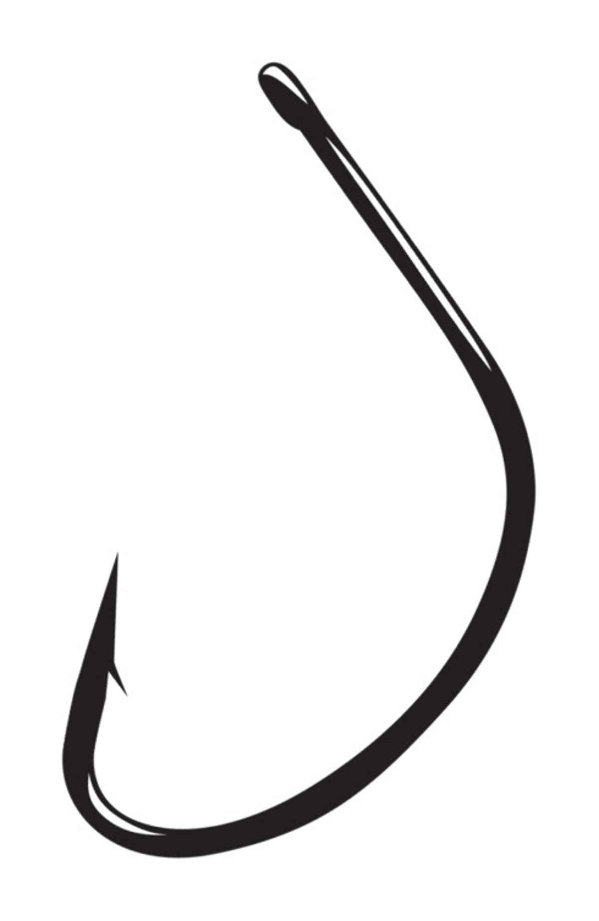 Gamakatsu Shiner hook straight eye size 4 in NS Black for reliable, precise fishing