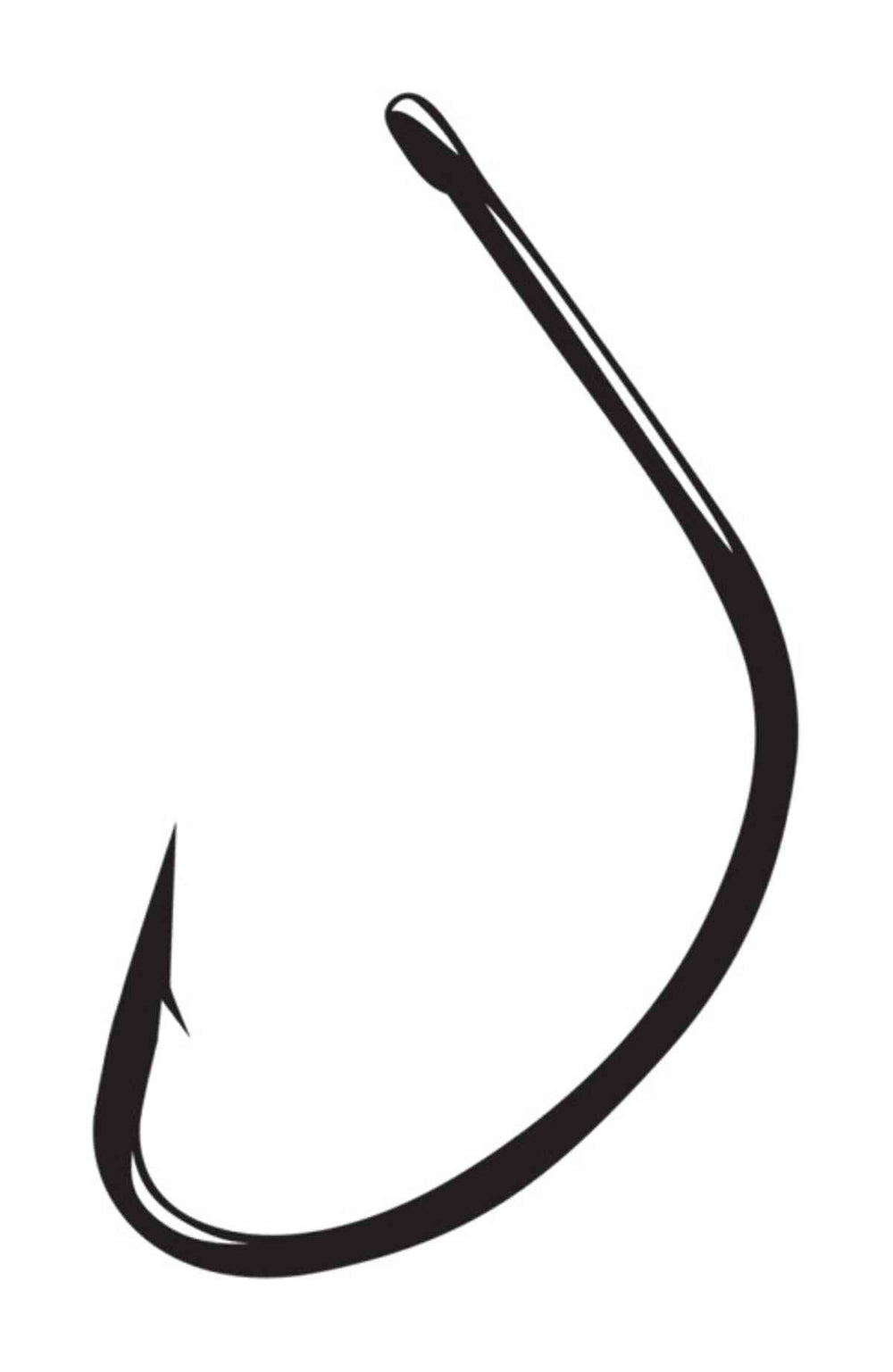 Gamakatsu Shiner hook straight eye size 4 in NS Black for reliable, precise fishing