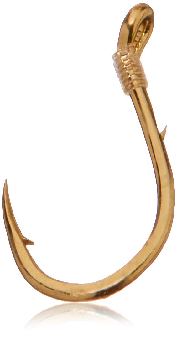 Gamakatsu single egg snell hook in gold, size 12/0, for strong, dependable hooksets