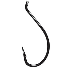 Close-up of the sharp point on the Gamakatsu hook for clean bites