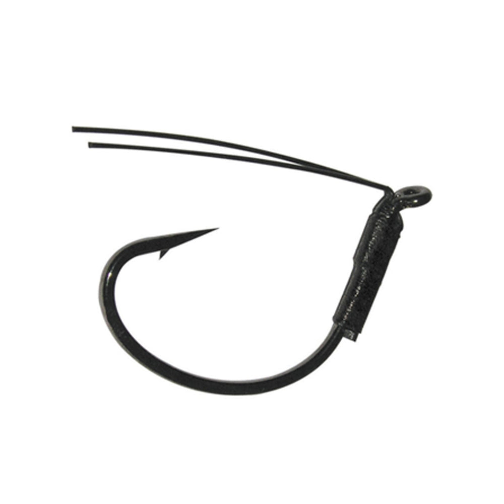 Gamakatsu Wicked Wacky Hook Black 3/0 for reliable weed-guard protection and sharp hooksets