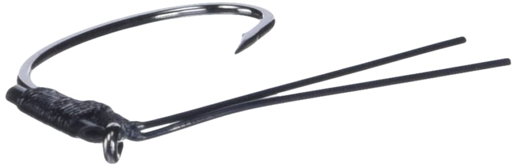 Gamakatsu Wicked Wacky Hook black eye detail for secure line ties.