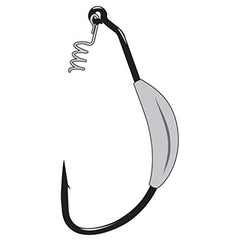 Gamakatsu worm hook size 3/0 in a rig-ready setup.