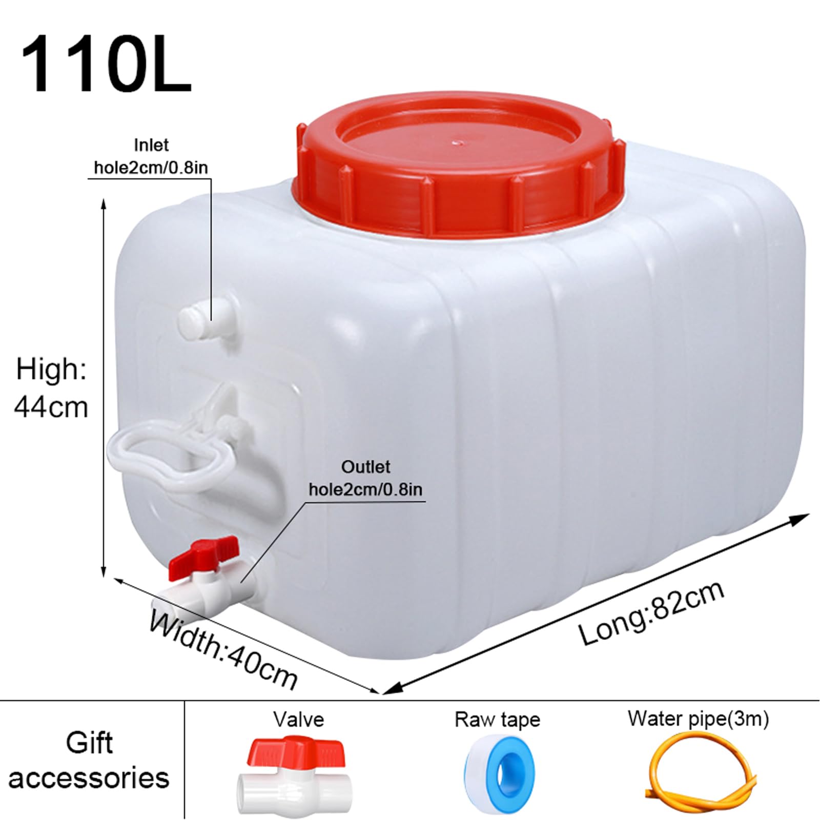 GAMAXX outdoor water storage 110L for camping and hiking.
