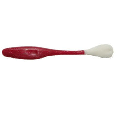 Gambler Flap's Shad 6inch Strawberry Glitter White Tail shows lifelike action for bass and trolling.