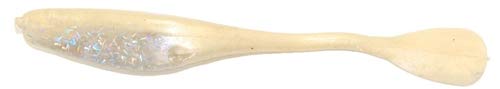 Gambler Lures Flap's Shad 6in Champagne with vertical tail for lifelike swimming action.