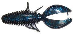 Gambler Lures FO5076 Stinger Black Blue Glitter lure for bass with dynamic action