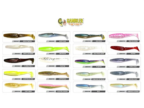 Gambler Lures Little EZ paddle tail boosts vibration and swim appeal